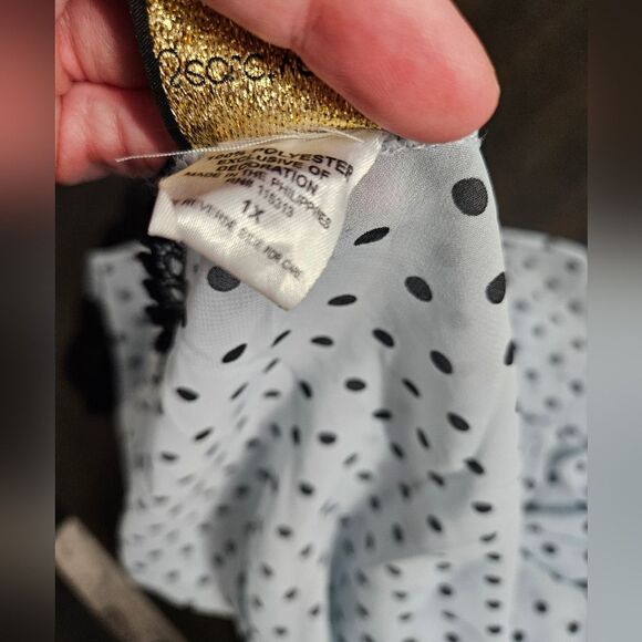 Sheer polka dot Robe 1x NWOT - Picture 10 of 10